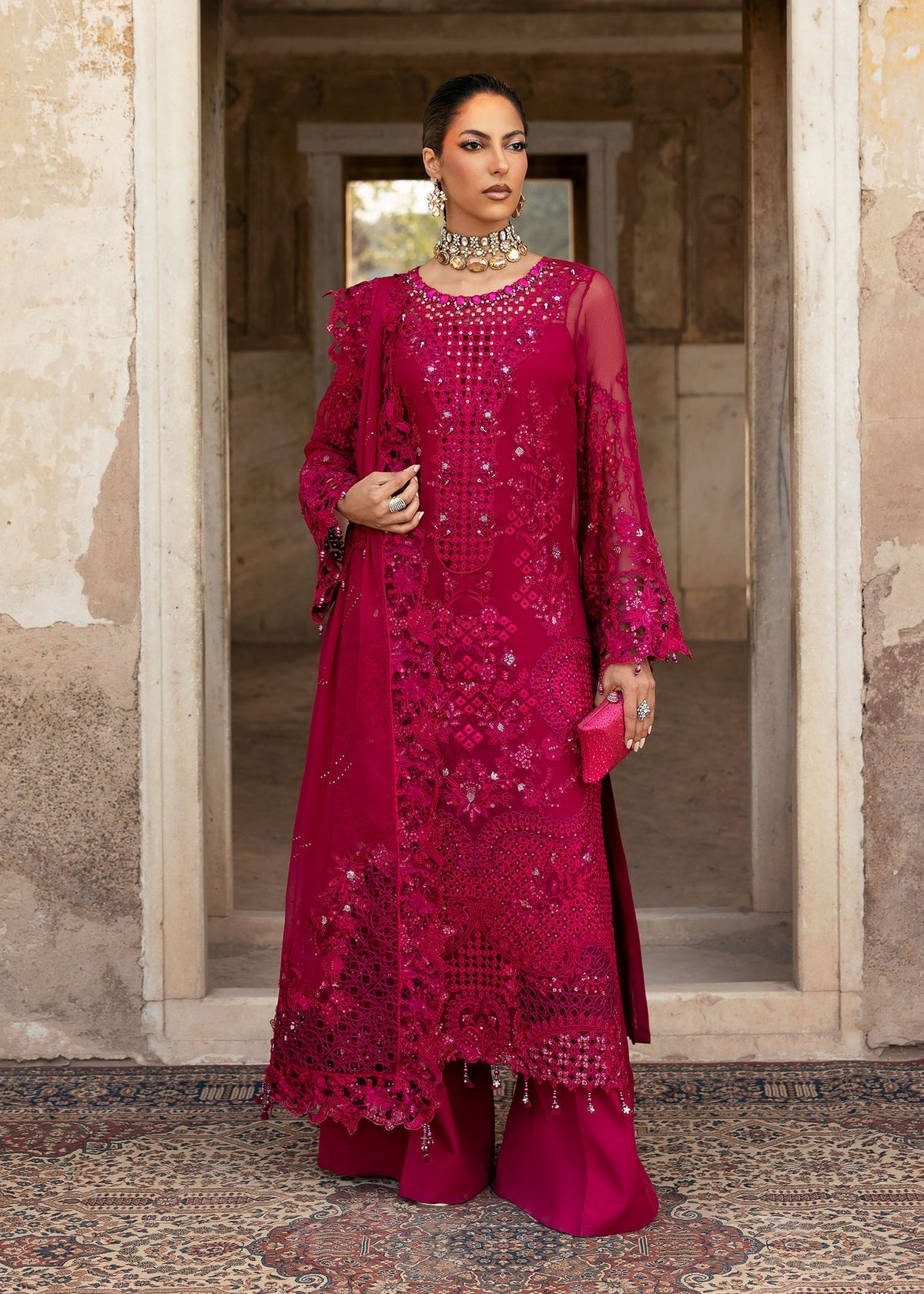 Sardinia | Chiffons Edit | Meera - Pakistani Designer Dress - by Sardinia - Type : Ladies Clothes - 100% Original at Saira Sultan