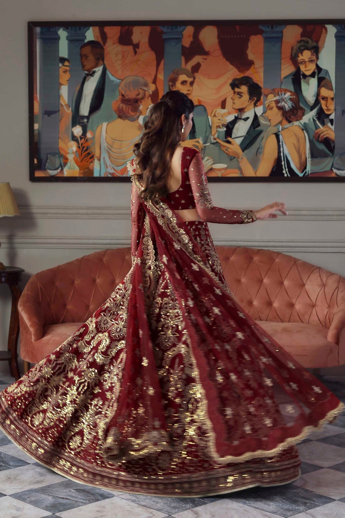 Akbar Aslam | Deewani Wedding Formals | Shahbano - Pakistani Designer Dress - by Akbar Aslam - Type : Ladies Clothes - 100% Original at Saira Sultan