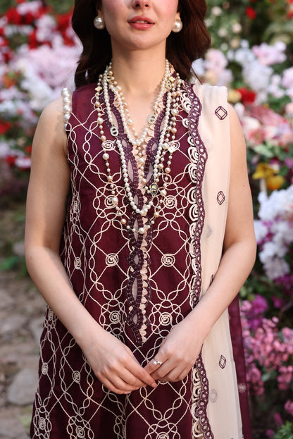 Sable Vogue | Luxury Formal 25 | SL-02-25-V1 M Wine Berry Net