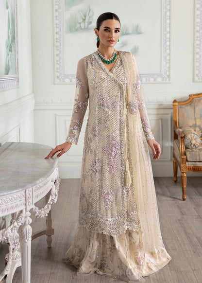 Crimson | A Beautiful Chaos Wedding Collection | A Swarovski Affair XS Ivory Angrakha with Lehnga