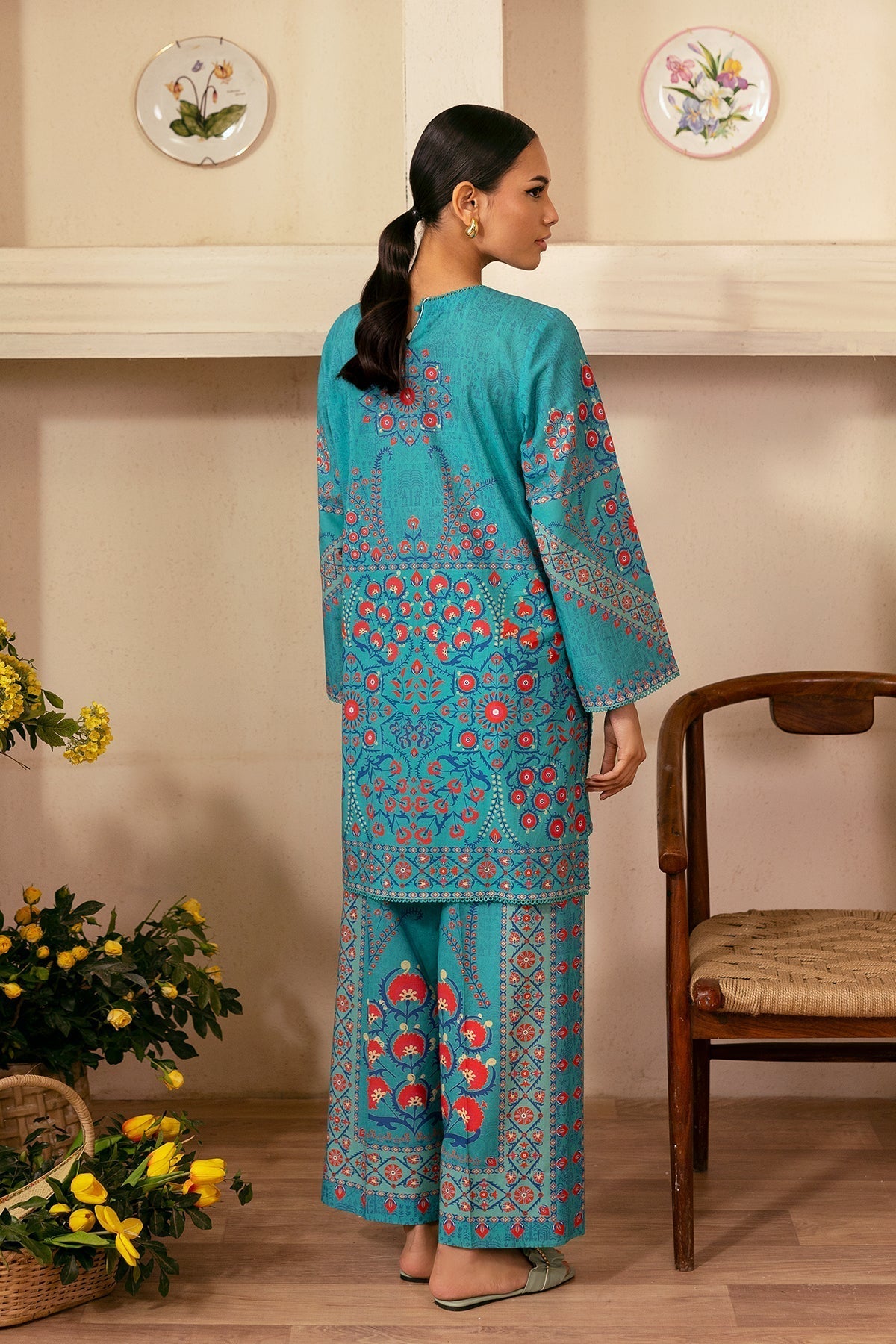 Sahar | Selene 25 | Mystic Suzani S Teal Cambric