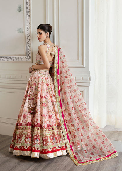 Crimson | A Beautiful Chaos Wedding Collection | Chinoiserie Lehnga S Rose Pink Raw Silk