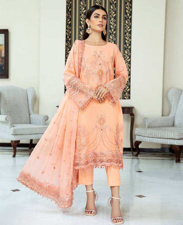 House of Nawab | Lawn Collection 24 | DANEEN - Pakistani Designer Dress - by House of Nawab | Type: Luxury - 100% Original at Saira Sultan