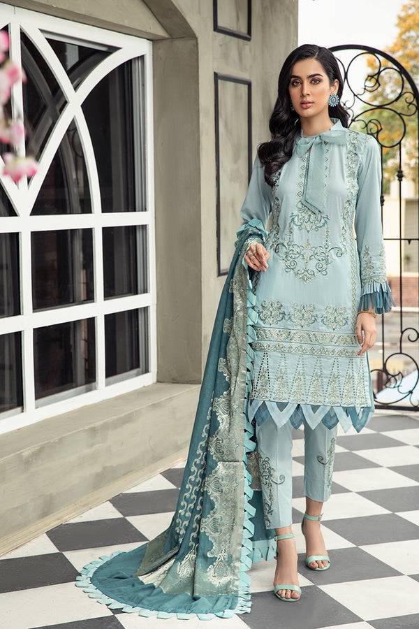 House of Nawab | Lawn Collection 24 | ROWSHAN - Pakistani Designer Dress - by House of Nawab | Type: Luxury - 100% Original at Saira Sultan