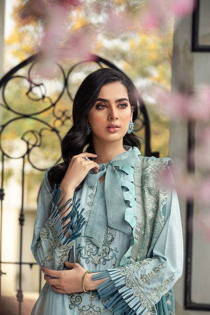 House of Nawab | Lawn Collection 24 | ROWSHAN - Pakistani Designer Dress - by House of Nawab | Type: Luxury - 100% Original at Saira Sultan