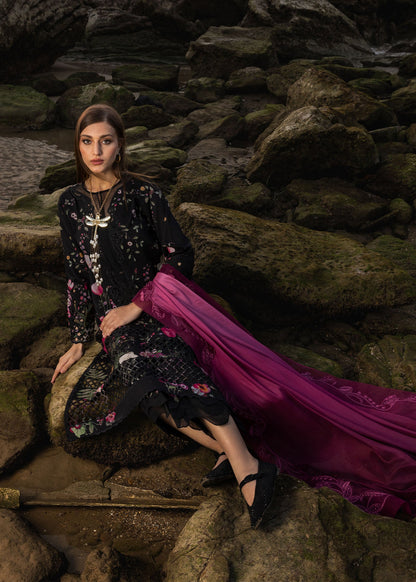 Crimson | Floe by Crimson | Bloom Bold - D4 B L Black Lawn