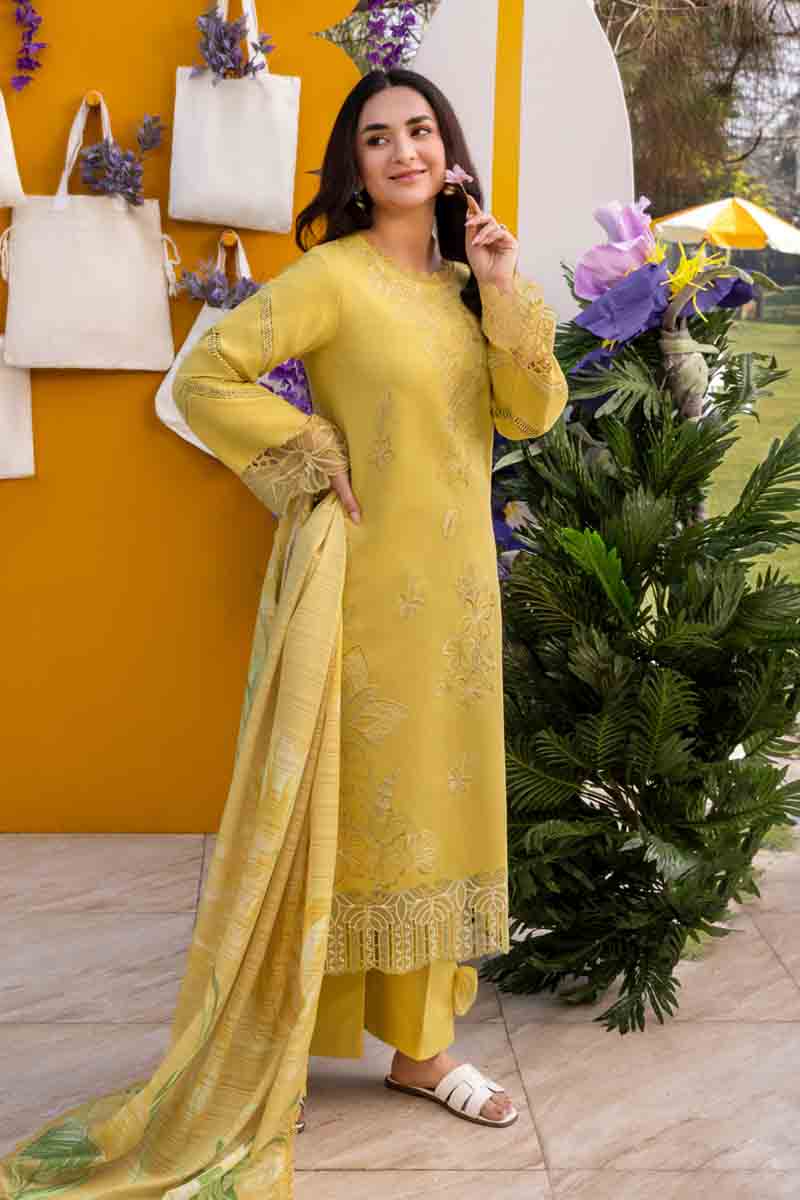 Rangrasiya | Florence Summer Edit 25 | Meharmah L Pale Yellow Lawn