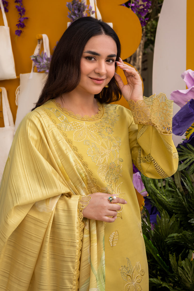 Rangrasiya | Florence Summer Edit 25 | Meharmah M Pale Yellow Lawn