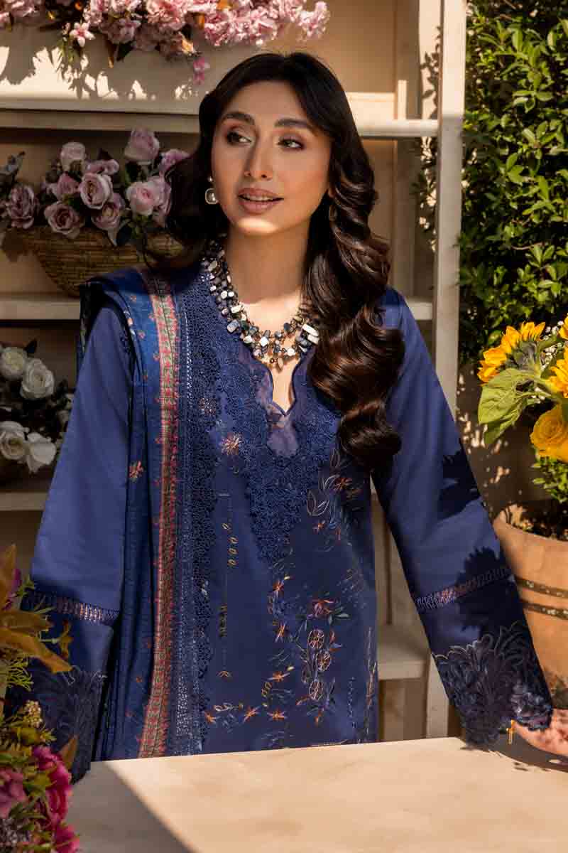 Rangrasiya | Florence Summer Edit 25 | Safina L Lawn Navy Blue
