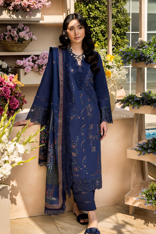 Rangrasiya | Florence Summer Edit 25 | Safina XS Lawn Navy Blue