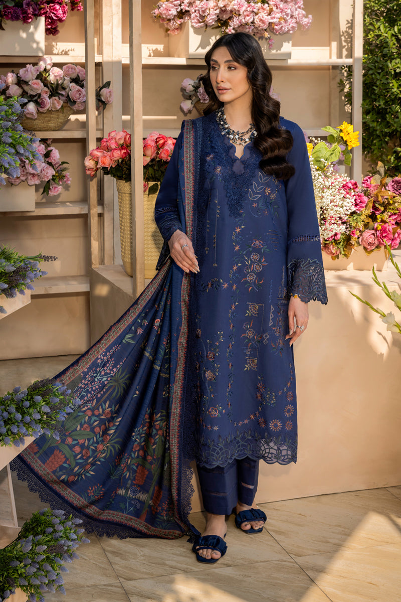 Rangrasiya | Florence Summer Edit 25 | Safina S Lawn Navy Blue