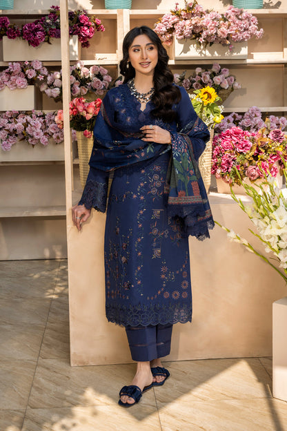 Rangrasiya | Florence Summer Edit 25 | Safina XL Lawn Navy Blue