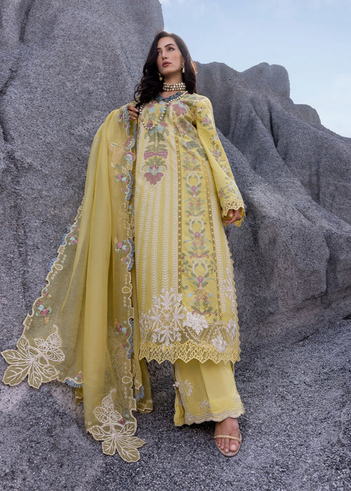 Saira Shakira | Luxury Lawn 25 | DILARA-B XS Yellow Lawn