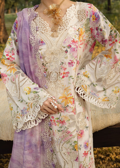 Crimson | Tasawar 25 | PETALS AND PROMISES - D2B M Off White Organza