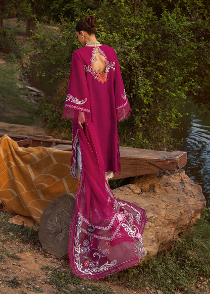 Crimson | Tasawar 25 | MIRROR GARDEN - D3A S Berry Organza