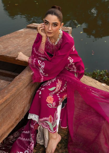 Crimson | Tasawar 25 | MIRROR GARDEN - D3A L Berry Organza