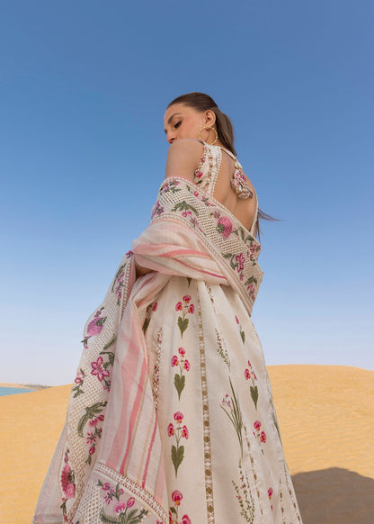 Crimson | Floe by Crimson | Once Upon A Flower - D9 B S Off White Lawn