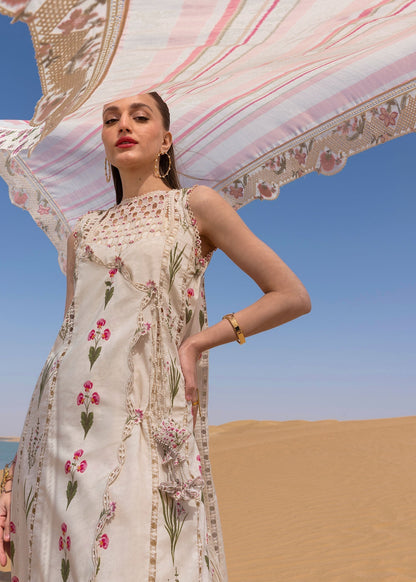 Crimson | Floe by Crimson | Once Upon A Flower - D9 B M Off White Lawn