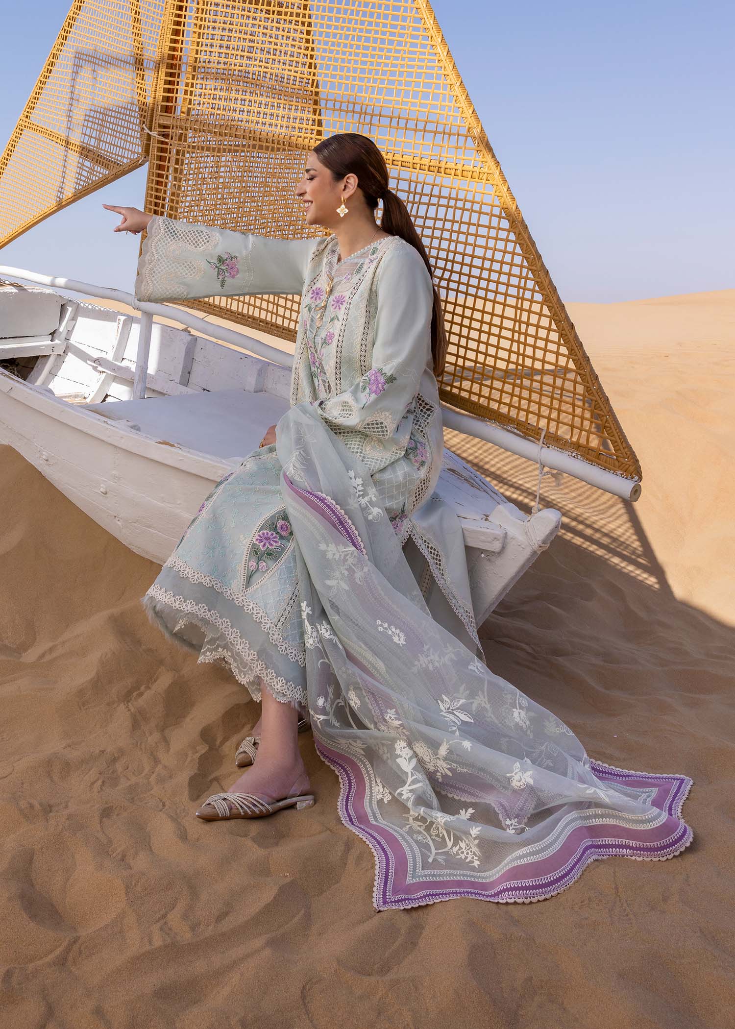 Crimson | Floe by Crimson | A Handmade Tale - D2 A L Pastel Blue Lawn
