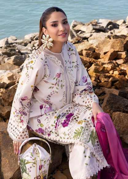 Crimson | Floe by Crimson | Bloom Bold - D4 A XL Off White Lawn