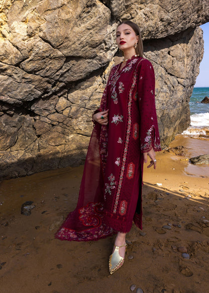 Crimson | Floe by Crimson | Parsi Threads - D5 B L Berry Lawn