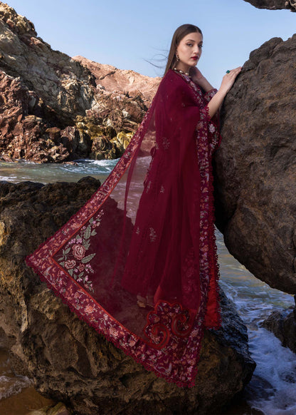 Crimson | Floe by Crimson | Parsi Threads - D5 B S Berry Lawn