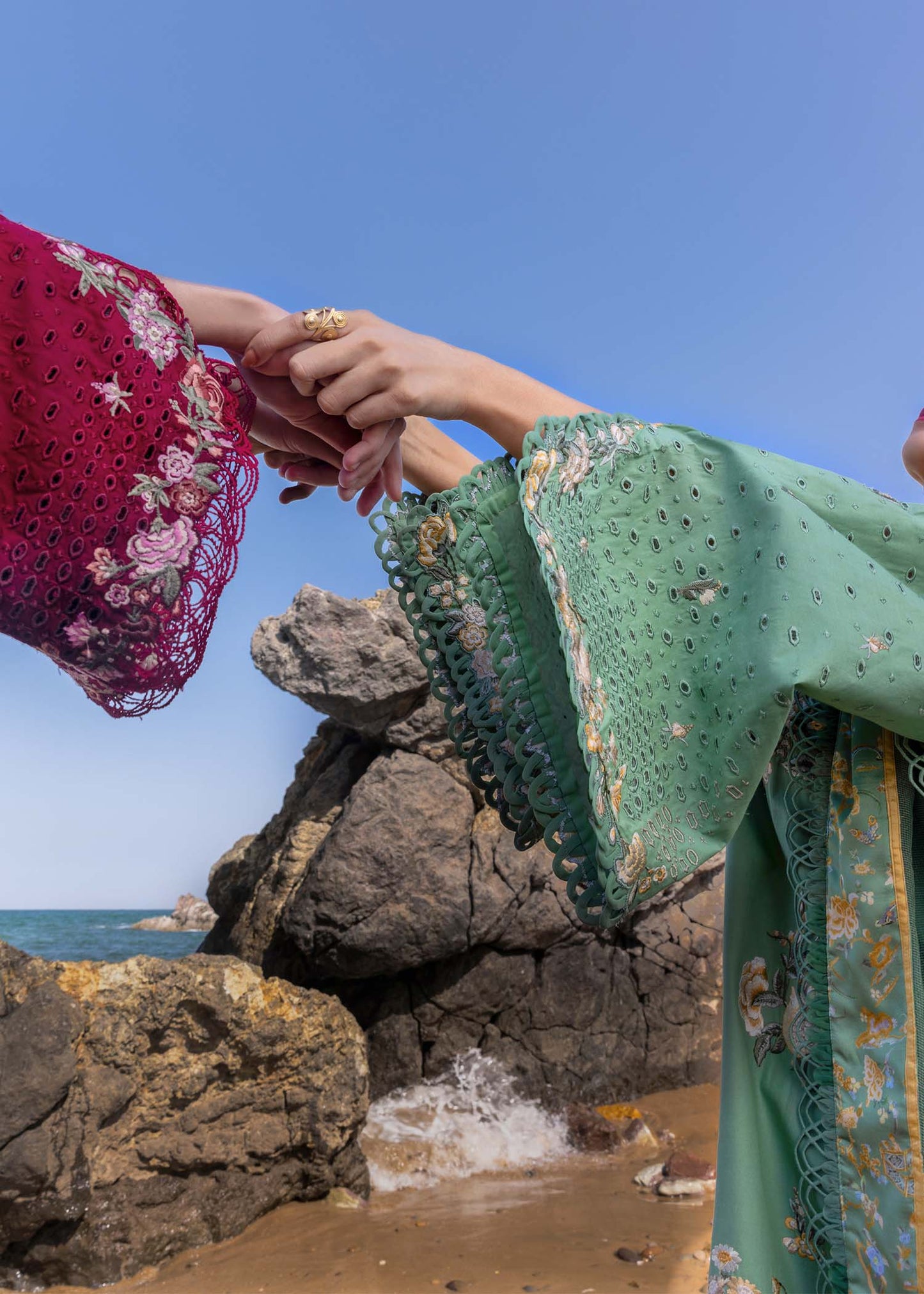 Crimson | Floe by Crimson | Parsi Threads - D5 B Custom Size Berry Lawn