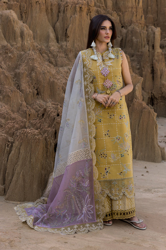 Rangrasiya | Premium Eid Edit 25 | Nadia XS Lime Yellow Lawn
