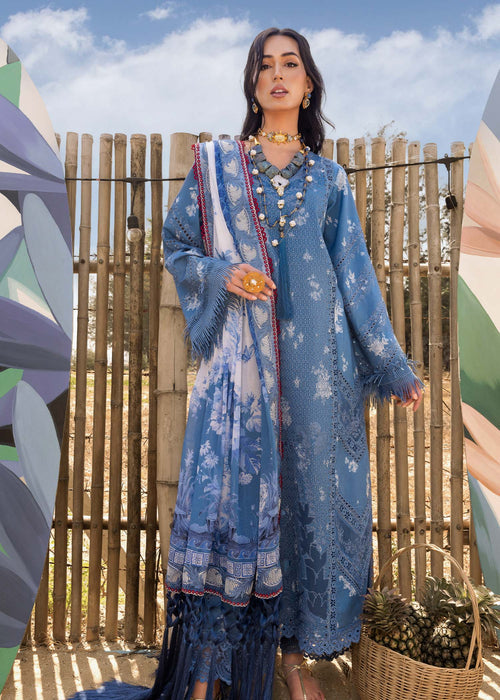 Saira Shakira | Luxury Lawn 25 | CECIL-A S Blue Lawn