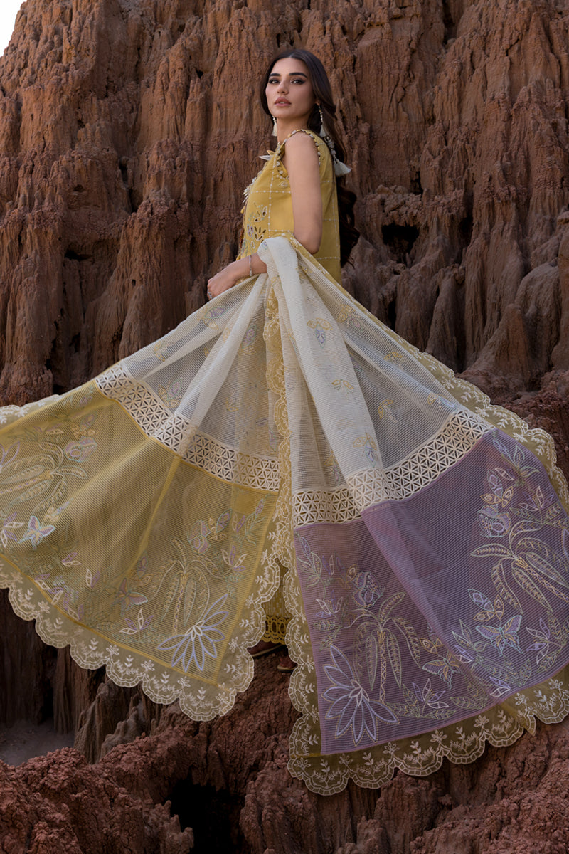 Rangrasiya | Premium Eid Edit 25 | Nadia S Lime Yellow Lawn