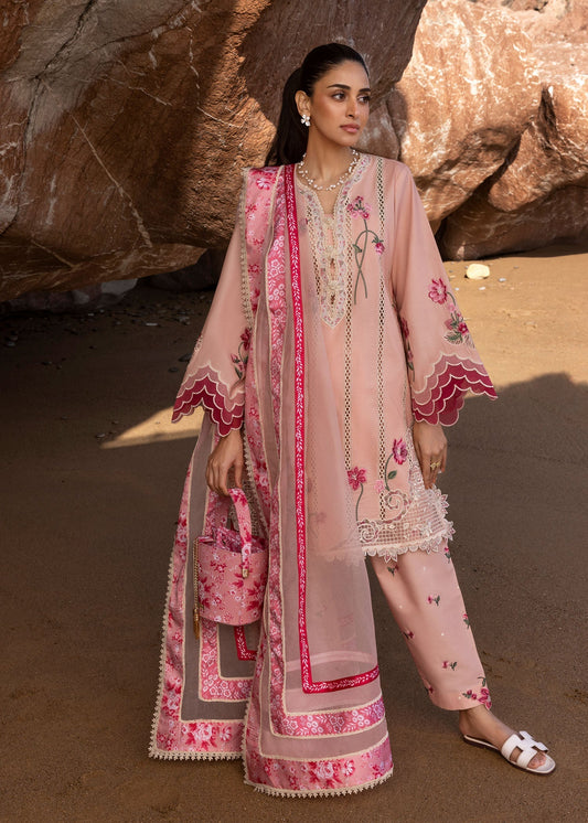 Crimson | Floe by Crimson | Floral Crush - D6 B XS Blush Pink Lawn