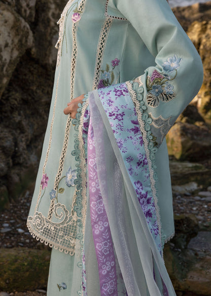 Crimson | Floe by Crimson | Floral Crush - D6 A M Ice Blue Lawn