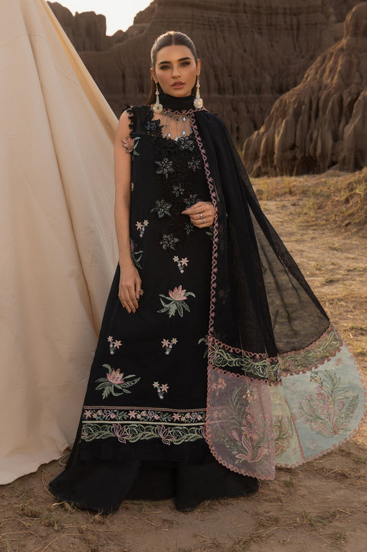 Rangrasiya | Premium Eid Edit 25 | Zoya XS Black Cotton Net