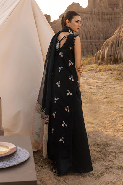 Rangrasiya | Premium Eid Edit 25 | Zoya S Black Cotton Net