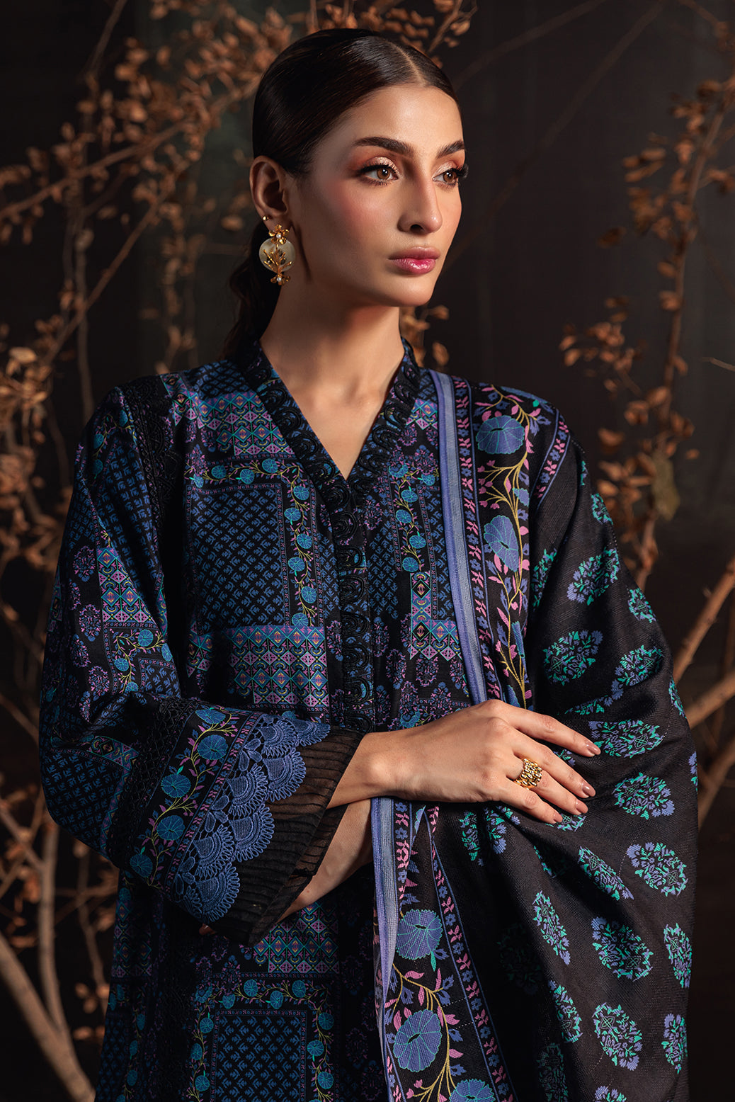 Bonanza Satrangi | Midnight Sail 3 Pc (2W24P3P149)