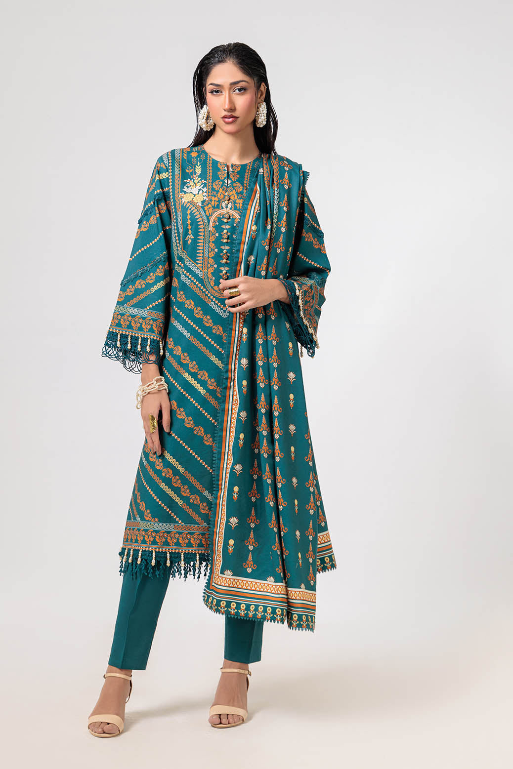 Bonanza Satrangi | Enchant 3 Pc (2W24P3P225) Teal
