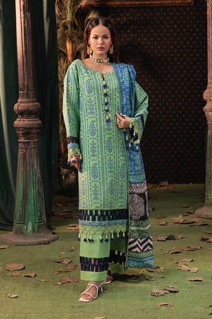 Bonanza Satrangi | Pale Gardenia 3 Pc (2W24P3P328) Green