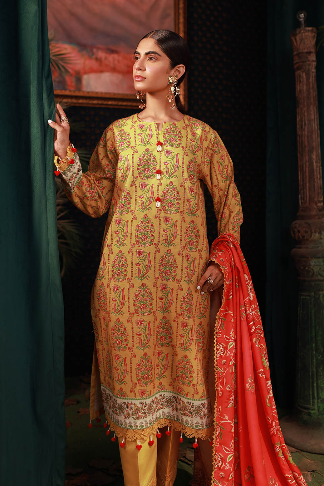 Bonanza Satrangi | Sapid Blossom 3 Pc (2W24P3P331)