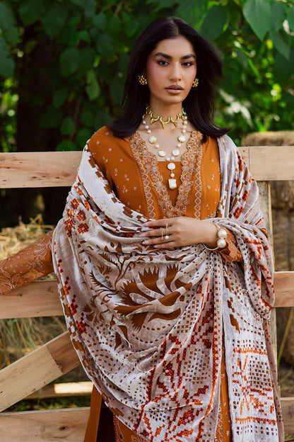 Nureh | Exclusive Leather Peach | NE-188 by Nureh - Designer Dress  - Type : Ladies Clothes - Available at Saira Sultan - 100% Original 