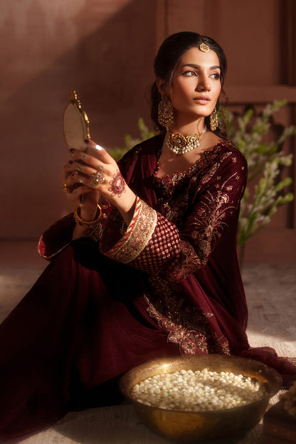 Iznik | Velvet 25 | IV-55 Embroidered Velvet by Iznik - Designer Dress - Type : Ladies Clothes - Available at Saira Sultan - 100% Original 