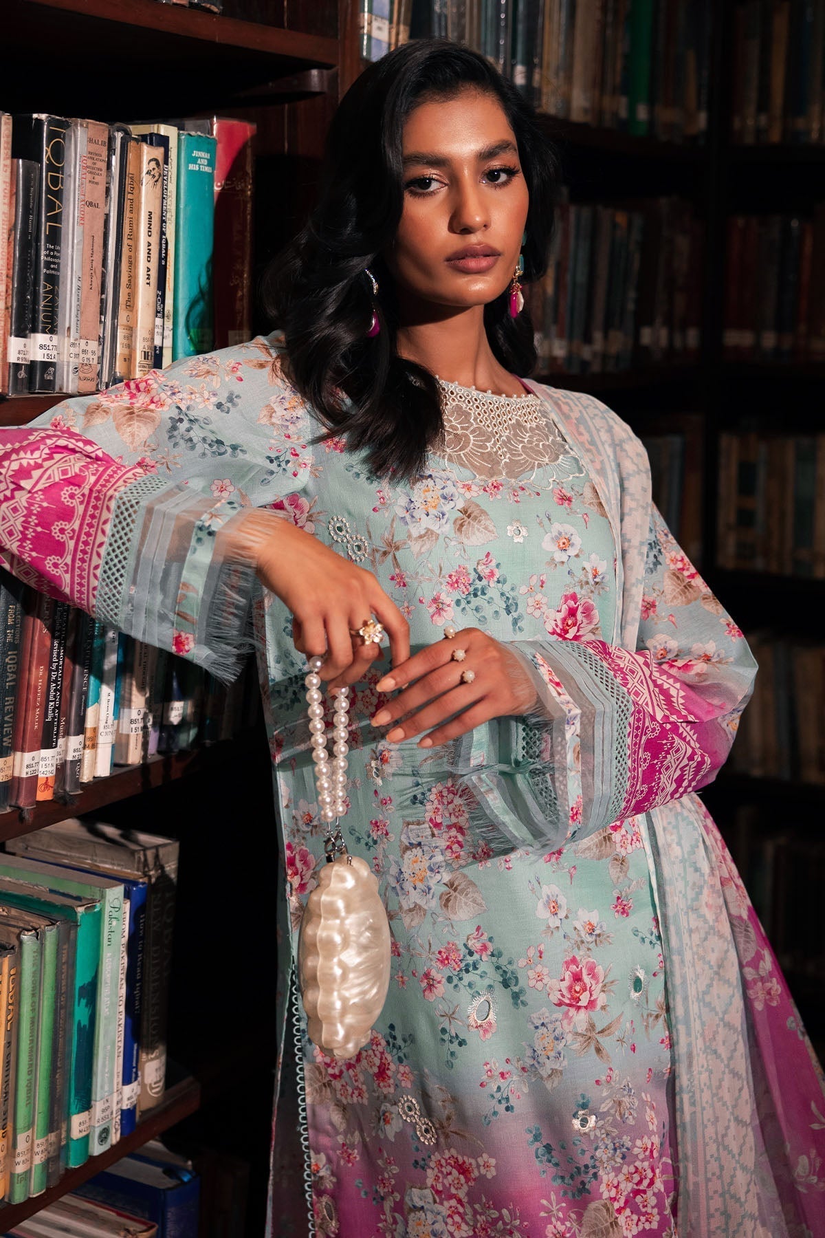 Nureh | Glam Girl Lawn | GL-16 L Sky Blue Lawn