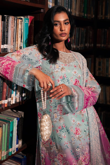 Nureh | Glam Girl Lawn | GL-16 L Sky Blue Lawn