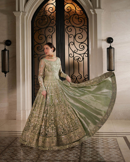 Faiza Saqlain | Neorah 24' RTW | Syene Mint Green M