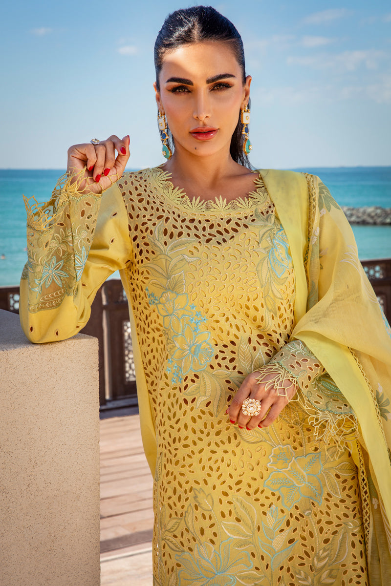 Rangrasiya | Premium Summer Lawn 25 | Minal M Yellow Lawn