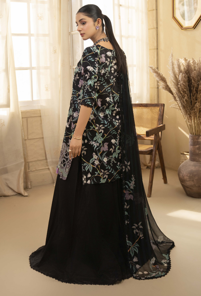 Humdum | Senora Lawn 25 | Senora - D02 S Black Lawn