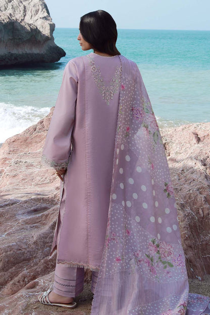Seran | Afsanah Lawn 25 | NIHAL S Purple Gray Lawn