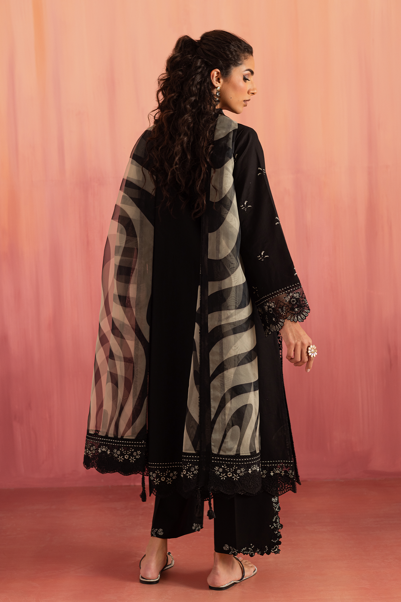 Seran | Nayab Eid Lawn | ZORA S Lawn Black