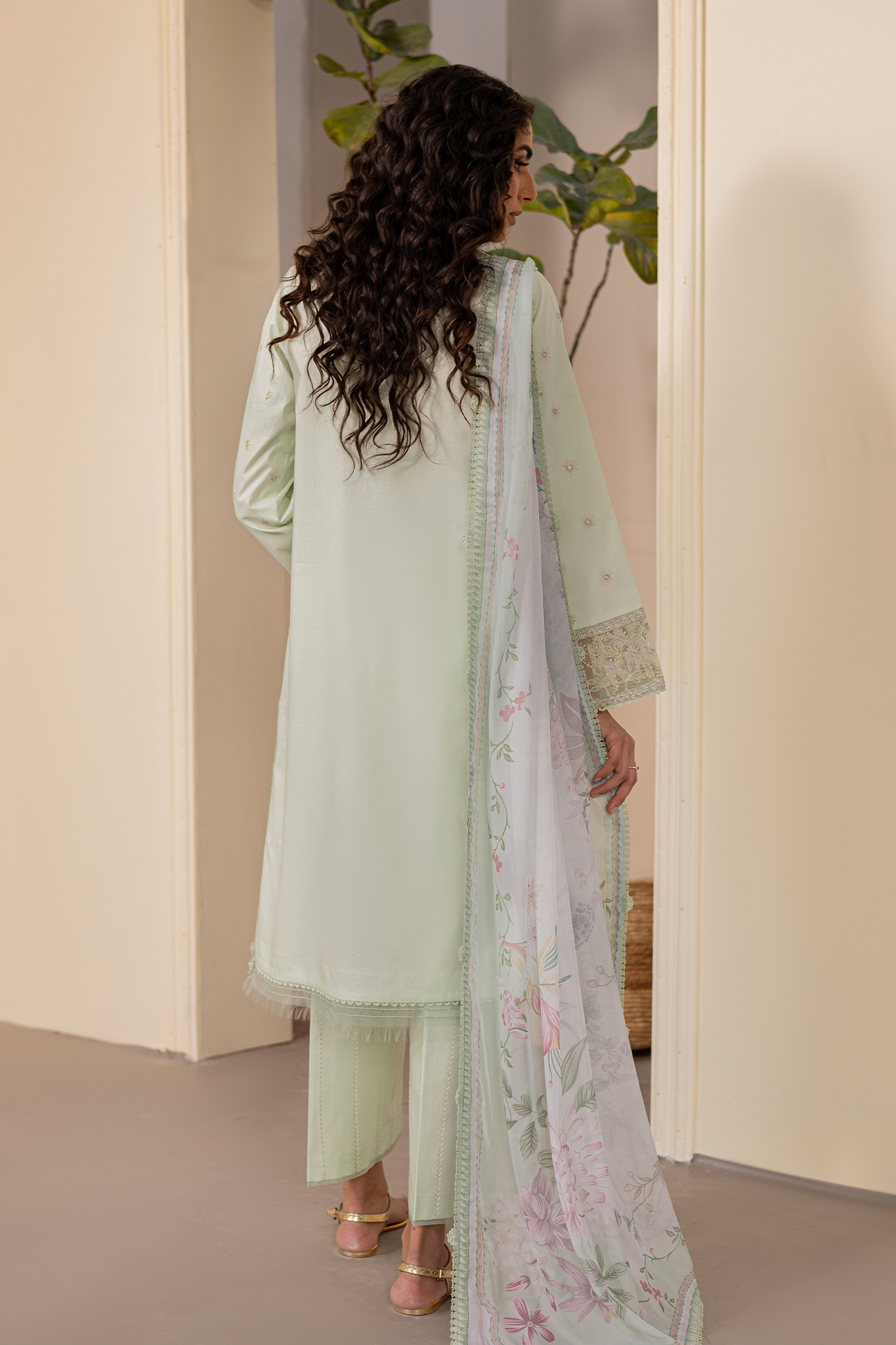 Seran | Nayab Eid Lawn | ABEER S Pastel Mint Lawn