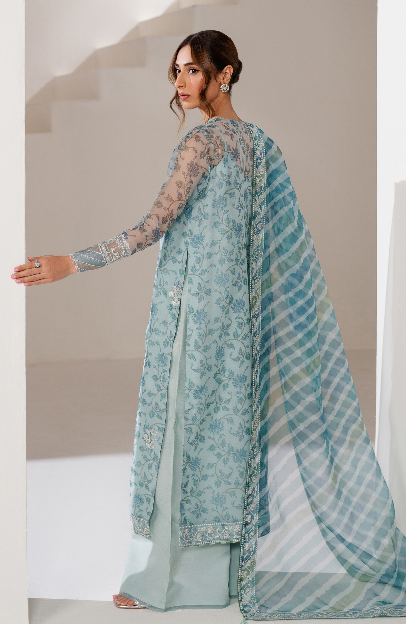 Seran | Eid Luxe Pret 25 | KEVA S Blue Raw Silk