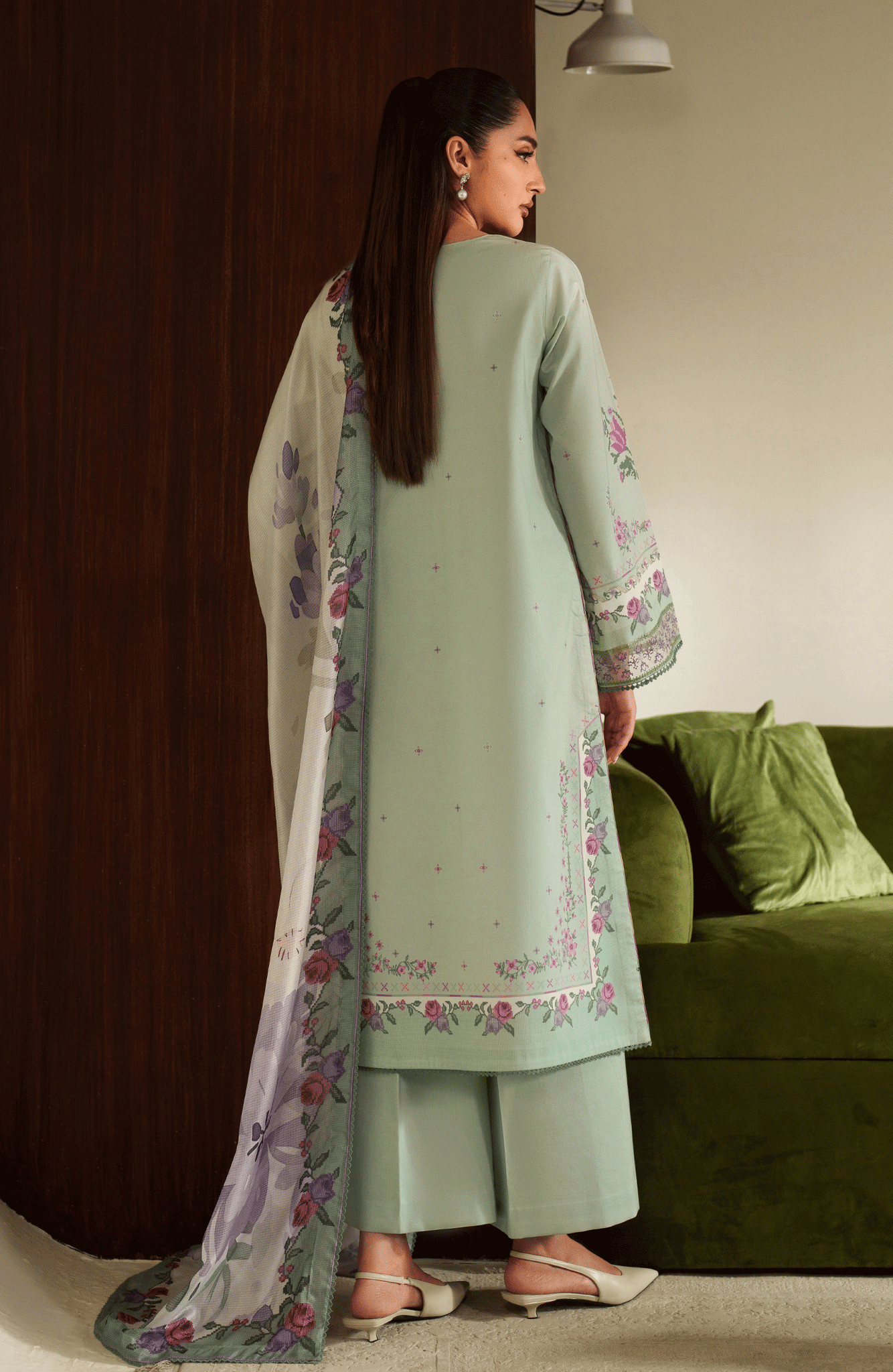 Seran | Ilara Cambric | AVELINE - Pakistani Designer Dress - by Seran - Type : Ladies Clothes - 100% Original at Saira Sultan